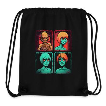 Just a cool horror cartoon - Stanley/Stella Recycled Gym Bag - black - Front