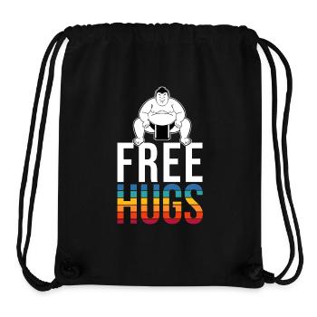 Sumo Lutteur Gratuit Câlins Lutte Japon Rétro - Sac à cordon recyclé Stanley/Stella - noir - Devant