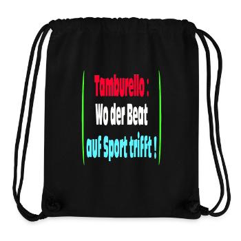 Tamburello Wo der Beat auf den Sport trifft - Stanley/Stella recycelter Gym Bag - Schwarz - Vorne