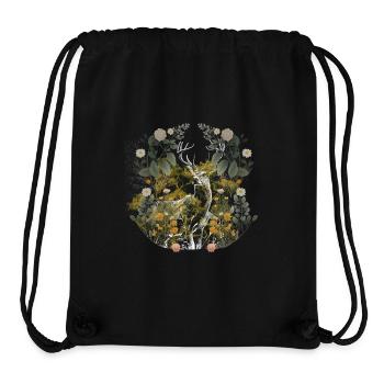 Hirsch Rotwild Schweden Skandinavien Natur Flora - Stanley/Stella recycelter Gym Bag - Schwarz - Vorne