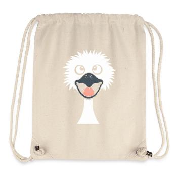 autruche - Sac à cordon recyclé Stanley/Stella - blanc naturel - Devant