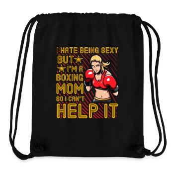 Boxing Mom Lustiges Zitat - Stanley/Stella recycelter Gym Bag - Schwarz - Vorne