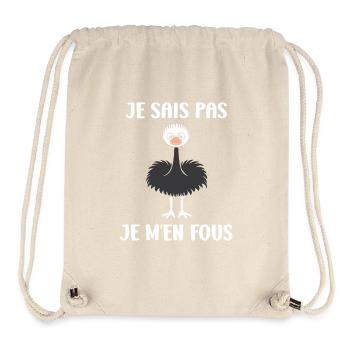 Ostrich Quote - Stanley/Stella Recycled Gym Bag - natural - Front