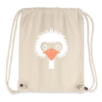 autruche - Sac à cordon recyclé Stanley/Stella - blanc naturel - Devant