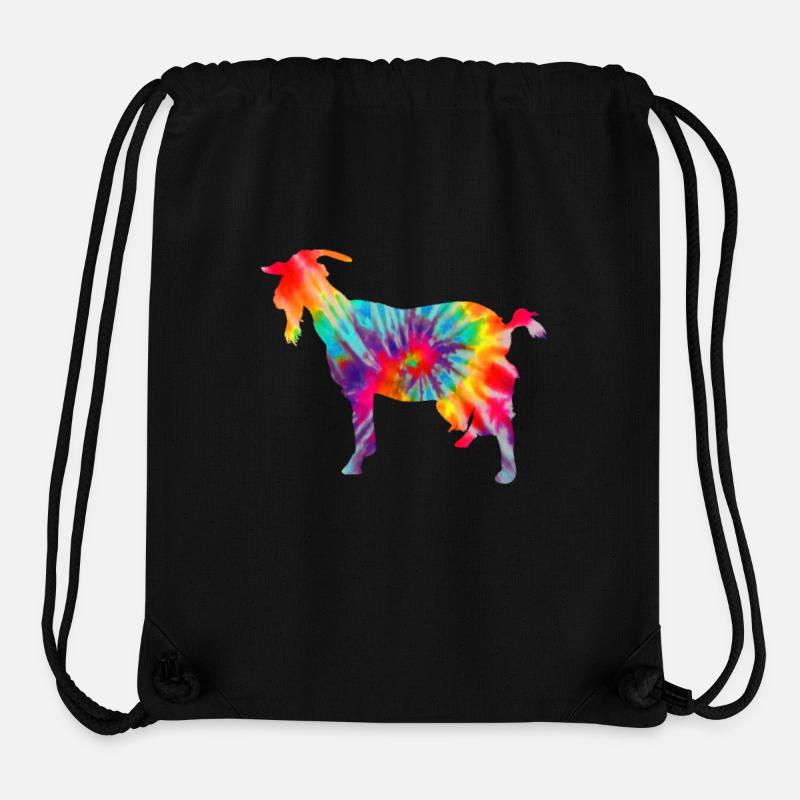 Ziege Tie Dye Geschenk - Stanley/Stella recycelter Gym Bag - Schwarz