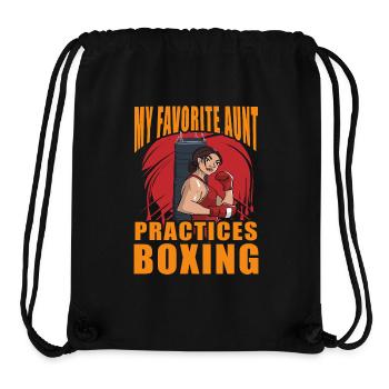 MEINE Lieblingstante trainiert Boxen - Stanley/Stella recycelter Gym Bag - Schwarz - Vorne