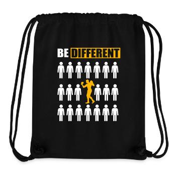 Boxen anders sein - Stanley/Stella recycelter Gym Bag - Schwarz - Vorne