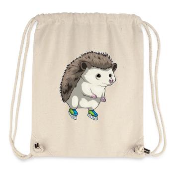 Igel Eislaufen Schlittschuhe - Stanley/Stella recycelter Gym Bag - Naturweiß - Vorne