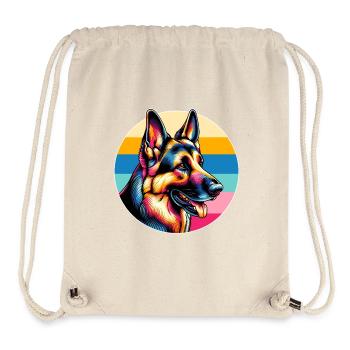 Schäferhund - Stanley/Stella recycelter Gym Bag - Naturweiß - Vorne