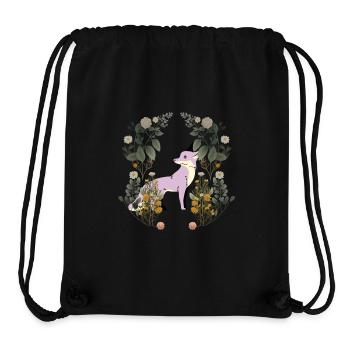 Fuchs Wildtier Vintage Retro 80er Waldtiere - Stanley/Stella recycelter Gym Bag - Schwarz - Vorne