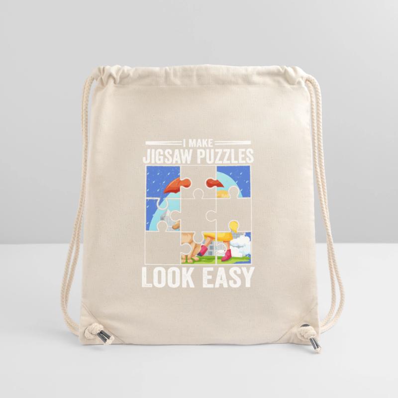 I Make Jigsaw Puzzles Look Easy Solving Piece Stanley/Stella Recycled Gym Bag