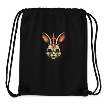 Gruseliger Totenkopf Böser Hase Horror Hase - Stanley/Stella recycelter Gym Bag - Schwarz - Vorne