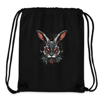 Gruseliger Totenkopf Böser Hase Horror Hase - Stanley/Stella recycelter Gym Bag - Schwarz - Vorne