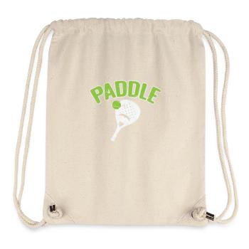 Paddle tennis with padel racket - Stanley/Stella Recycled Gym Bag - natural - Front