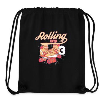 Rolling Into 3 Roller Skating Birthday Party - Stanley/Stella recycelter Gym Bag - Schwarz - Vorne