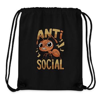 Anti-Social Ant - Stanley/Stella Recycled Gym Bag - black - Front