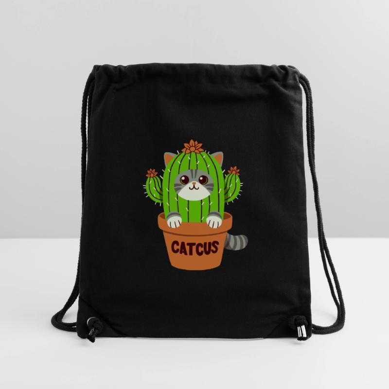 Jeu de mots Cactus chat - Catcus Sac à cordon recyclé Stanley/Stella