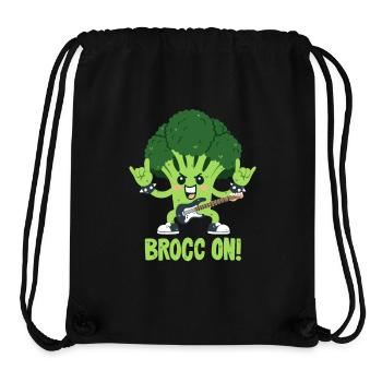Brokkoli-Wortwitz - Rock On! - Stanley/Stella recycelter Gym Bag - Schwarz - Vorne