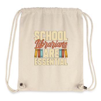 Librarian School Librarians Are Reading Teacher - Stanley/Stella Recycled Gym Bag - natural - Front