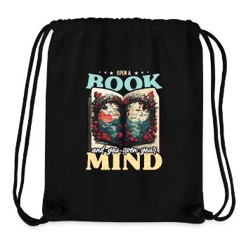 Librarian Open A Book And Bookaholic Librarians - Stanley/Stella recycelter Gym Bag - Schwarz - Vorne