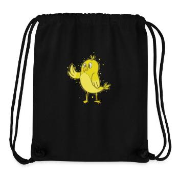 Canary waving - Stanley/Stella Recycled Gym Bag - black - Front