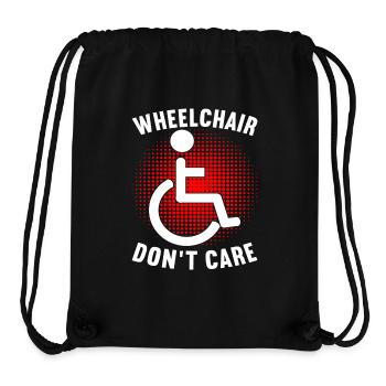 Wheelchair users Wheelchair - Stanley/Stella Recycled Gym Bag - black - Front