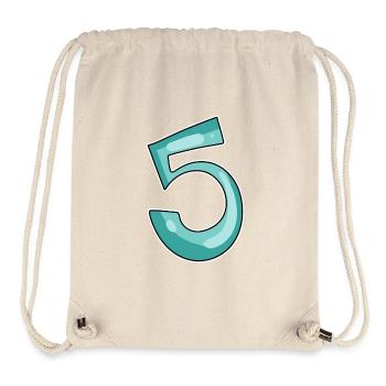 5 nummer - Stanley/Stella recycelter Gym Bag - Naturweiß - Vorne