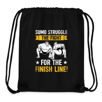 Sumo lutter pour la ligne d’arrivée - Sac à cordon recyclé Stanley/Stella - noir - Devant