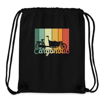 Cargoholic Vélo Cargo Cargobike - Sac à cordon recyclé Stanley/Stella - noir - Devant