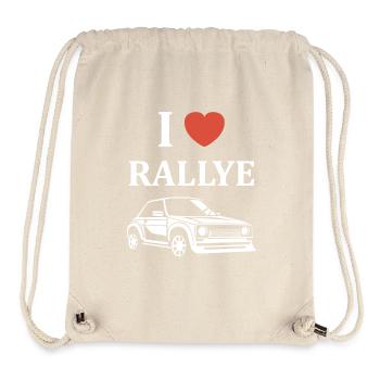Humour pilote de rallye - Sac à cordon recyclé Stanley/Stella - blanc naturel - Devant