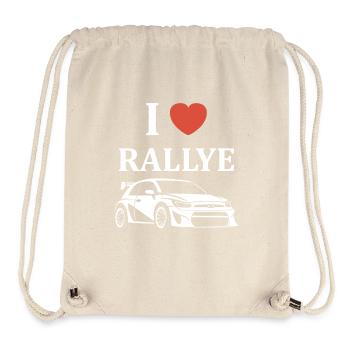 Humour pilote de rallye - Sac à cordon recyclé Stanley/Stella - blanc naturel - Devant