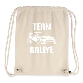 Humour pilote de rallye - Sac à cordon recyclé Stanley/Stella - blanc naturel - Devant