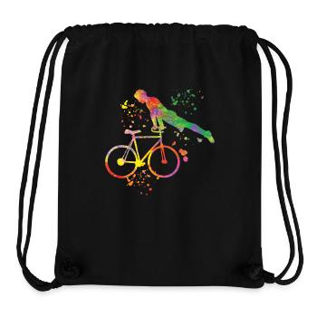 Kunstradfahren Kunstradfahrer - Stanley/Stella recycelter Gym Bag - Schwarz - Vorne