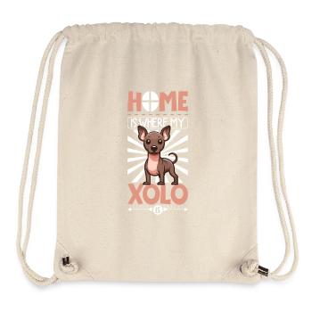 Zuhause - Xoloitzcuintle - Stanley/Stella recycelter Gym Bag - Naturweiß - Vorne