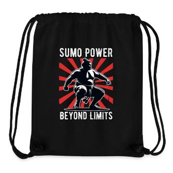 Sumo-Kraft jenseits der Grenzen - Stanley/Stella recycelter Gym Bag - Schwarz - Vorne