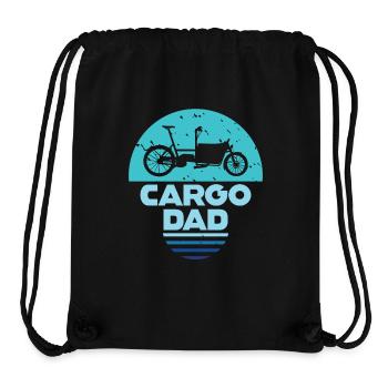 Cargo Dad Lastenrad Cargobike - Stanley/Stella recycelter Gym Bag - Schwarz - Vorne