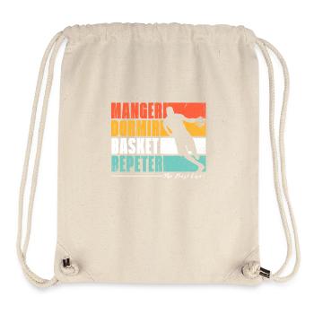 Essen, Schlafen, Basketball, Wiederholen. Basketball-Fans. - Stanley/Stella recycelter Gym Bag - Naturweiß - Vorne