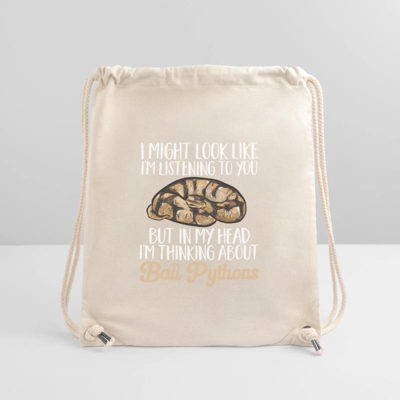 Ball Python Schlange Königspython Stanley/Stella recycelter Gym Bag