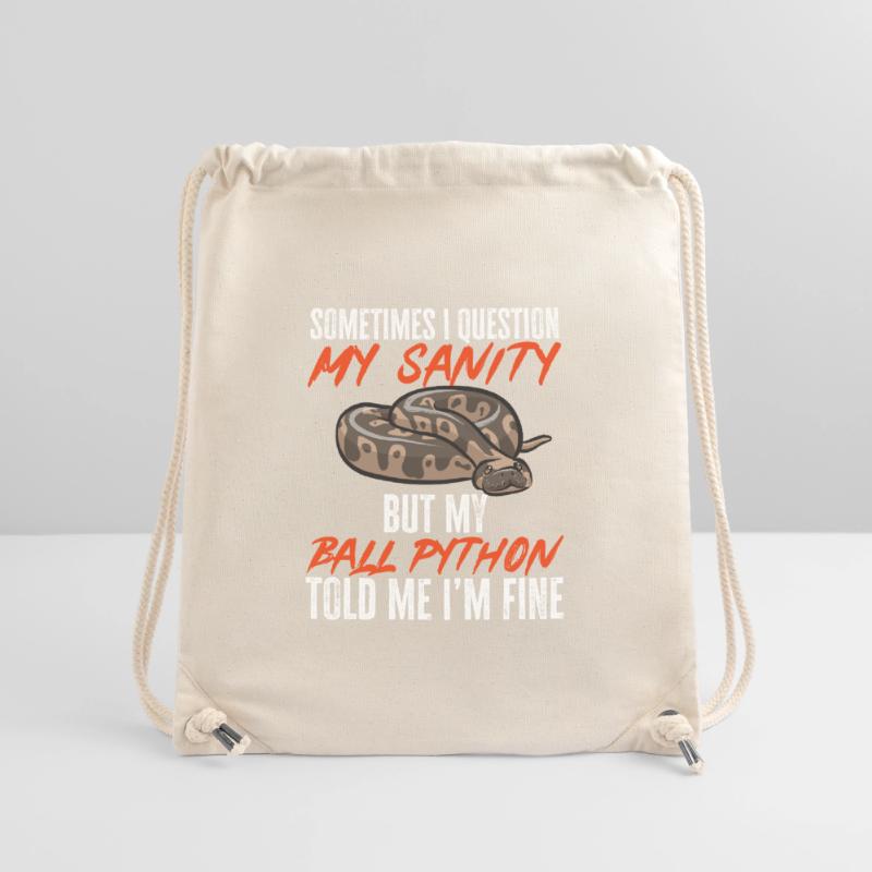 Ball Python Snake King Python Stanley/Stella Recycled Gym Bag