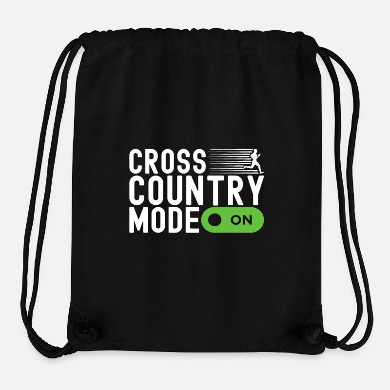 XC Running Lauf Läufer Cross Country - Stanley/Stella recycelter Gym Bag - Schwarz