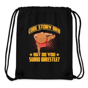 Histoire sympa mais est-ce que tu luttes au sumo ? - Sac à cordon recyclé Stanley/Stella - noir - Devant