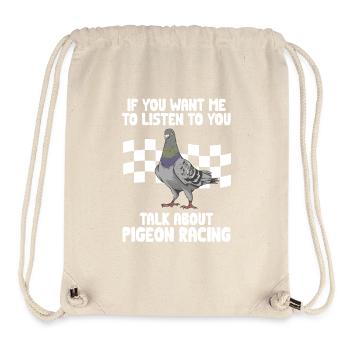 Taubensport Taubenzüchter Brieftaube - Stanley/Stella recycelter Gym Bag - Naturweiß - Vorne