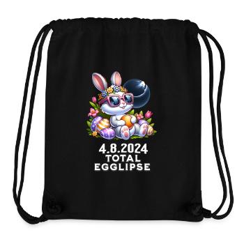 Total Egglipse Easter Solar Eclipse 2024 - Stanley/Stella Recycled Gym Bag - black - Front