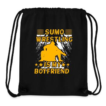 Sumo Wrestling is my Boyfriend - Stanley/Stella Recycled Gym Bag - black - Front