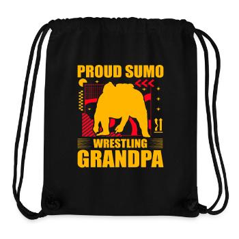 Proud Sumo Wrestling Grandpa - Stanley/Stella Recycled Gym Bag - black - Front