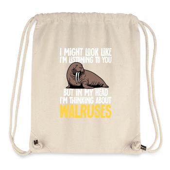 Walross - Stanley/Stella recycelter Gym Bag - Naturweiß - Vorne