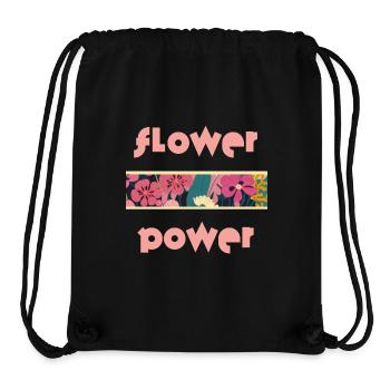 Sunray Blossoms - Flower Power in Yellow - Stanley/Stella Recycled Gym Bag - black - Front