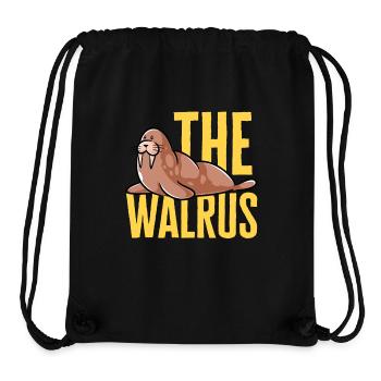 Walross - Stanley/Stella recycelter Gym Bag - Schwarz - Vorne