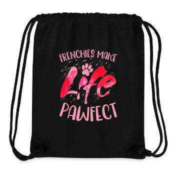 Frenchies Make Life Pawfect Owner French Bulldog - Stanley/Stella recycelter Gym Bag - Schwarz - Vorne