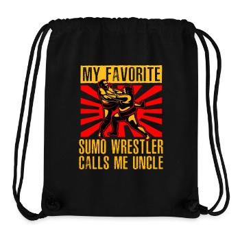 Mon lutteur de sumo préféré m’appelle oncle - Sac à cordon recyclé Stanley/Stella - noir - Devant